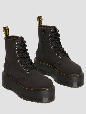 Dr. Martens Black Canvas X-Girl Jadon Max Boots